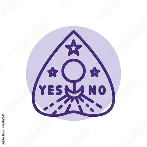 Call board line icon. Isolated vector element.
