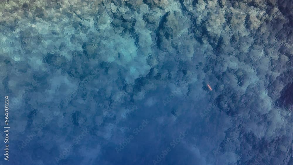 View from the top calm turquoise crystal clear sea water. Aerial background View from the top calm turquoise crystal clear sea water. Aerial background