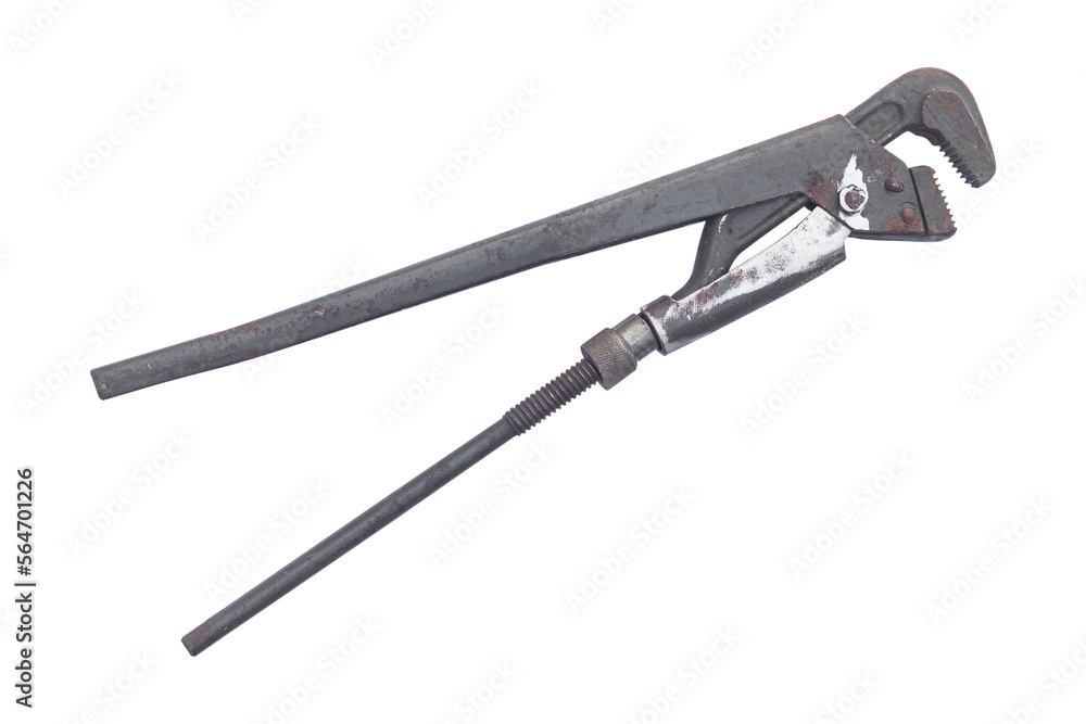 adjustable gas wrench isolated from the background adjustable gas wrench isolated from the background