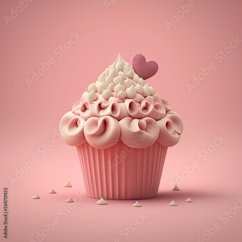 Valentine's Day Cupcake (Ge...