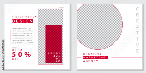 agency and fashion for social media templet and marketing for design Facebook and Instagram are two templet creative design and update design and furniture for design