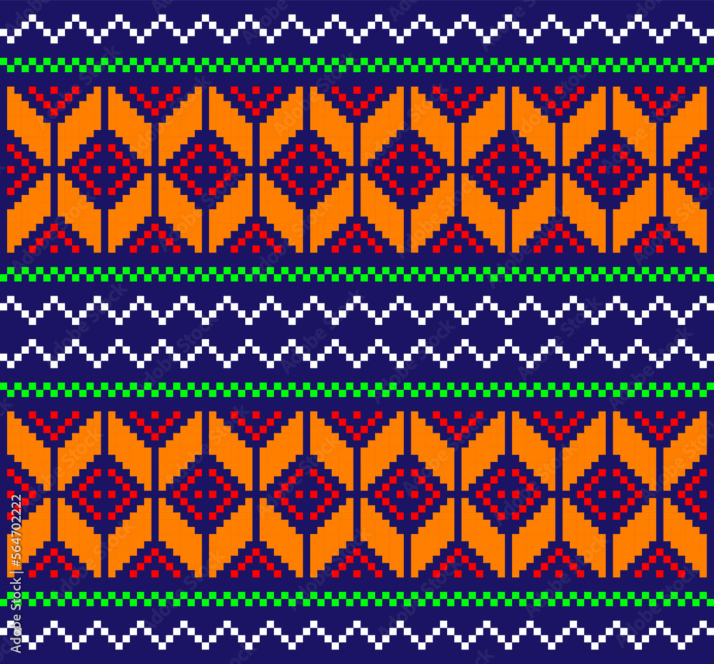 fabric pattern for jacquard sweater flat knit and garments fabric fully editable Vector fabric pattern for jacquard sweater flat knit and garments fabric fully editable Vector