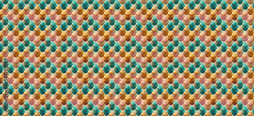 Pastle colour honeycomb pattern