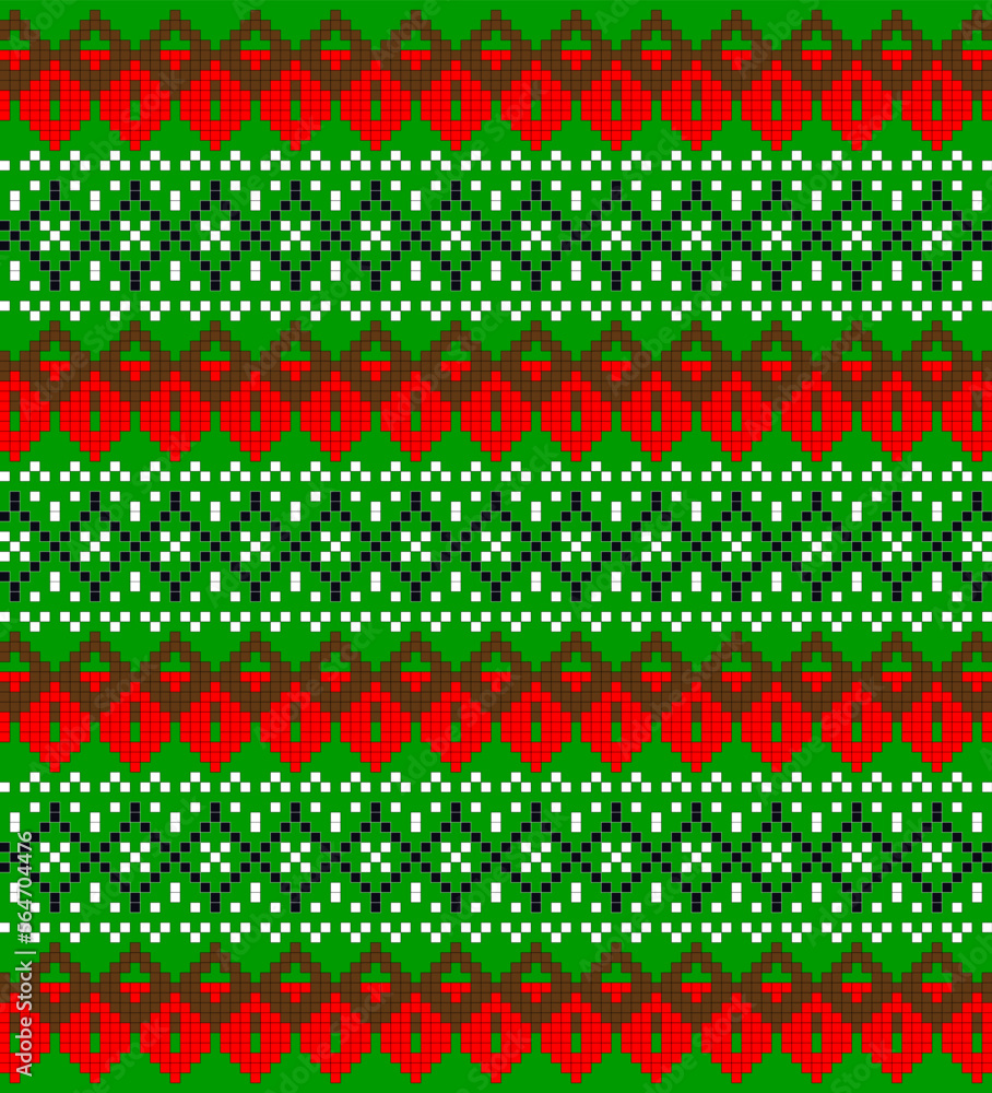 fabric pattern for jacquard sweater flat knit and garments fabric fully editable Vector fabric pattern for jacquard sweater flat knit and garments fabric fully editable Vector