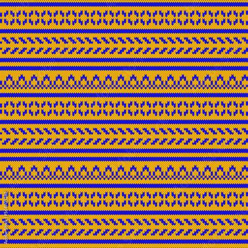 fabric pattern for jacquard sweater flat knit and garments fabric fully editable Vector 