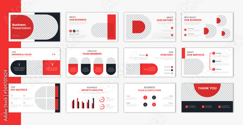 Corporate template presentation design and page layout design, business presentation slideshow for brochure, company profile, website report, finance