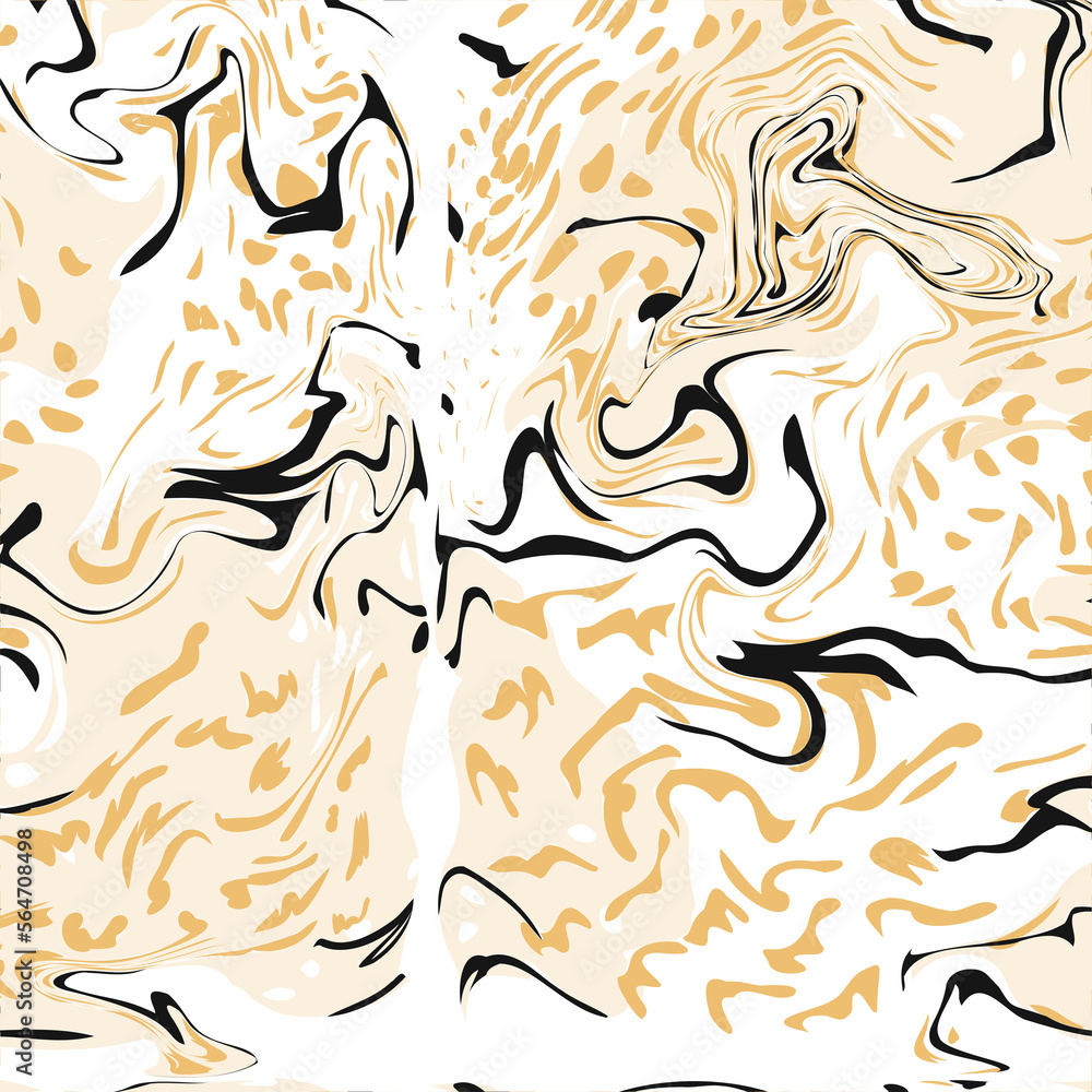 set of seamless ornaments golden black stains. set of seamless ornaments golden black stains.
