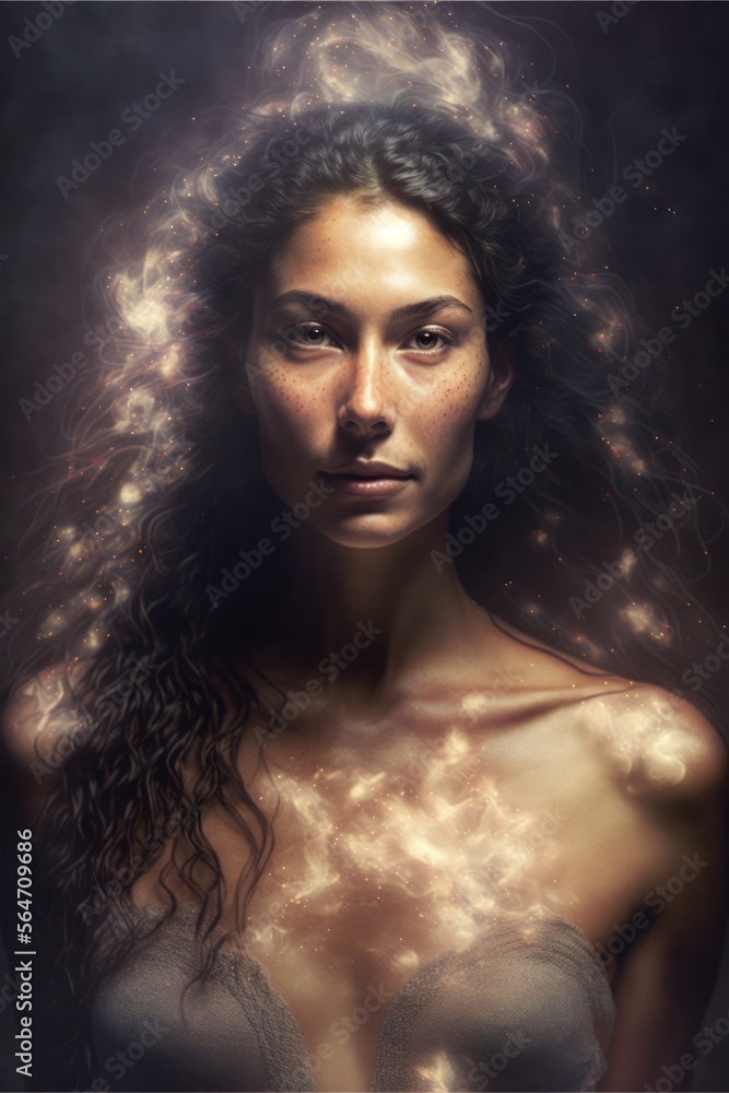 Portrait of a Woman Energy and Aura AI Portrait of a Woman Energy and Aura AI