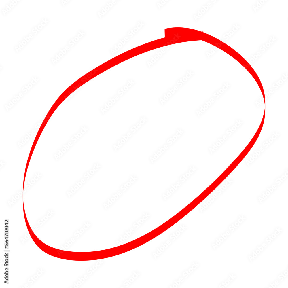 red circle brush stroke marker highlighter red circle brush stroke marker highlighter