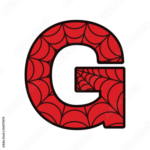 Spider alphabet letter G
