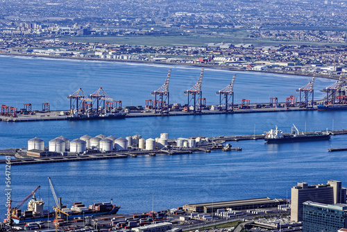 Cape Town docks with Milnerton in background