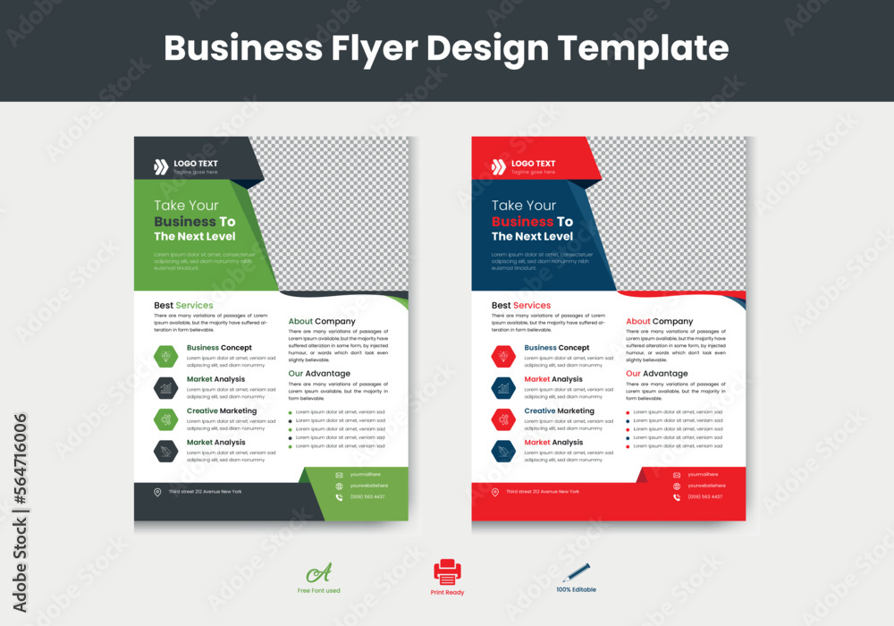 Obraz premium Corporate Flyer Template