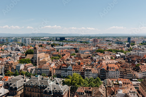 view over the roofs of Strasbourg