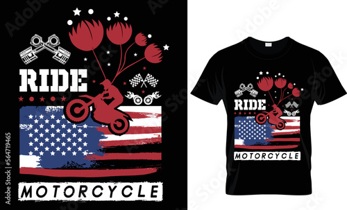 ride motorcycle...T shirt design 