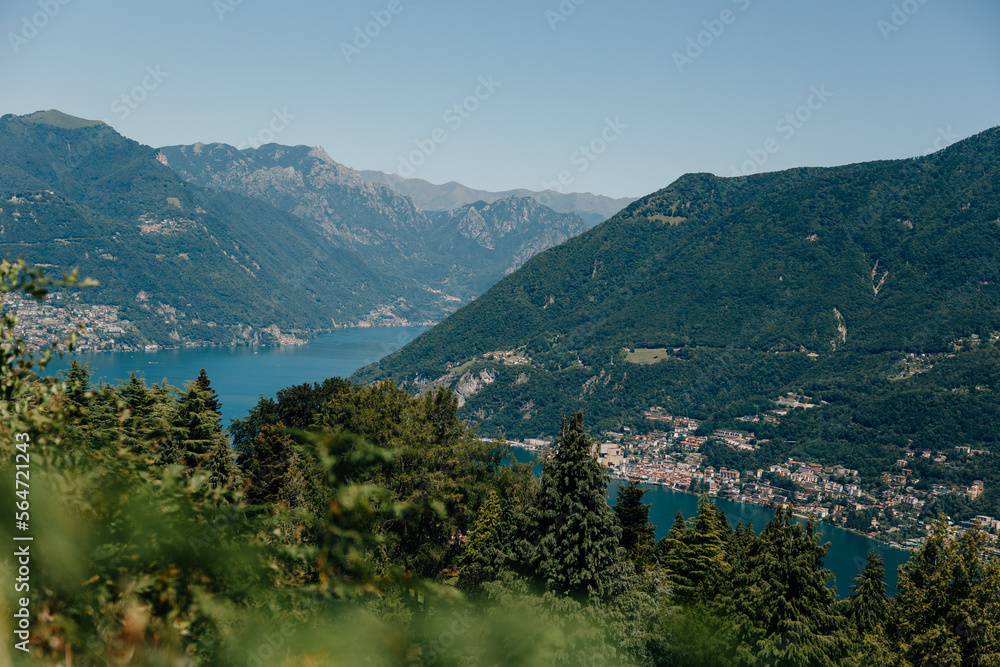 Lake and mountain view at Parco San Grato