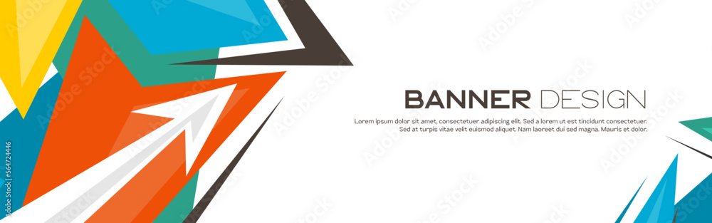 Abstract colorful arrow background banner design Abstract colorful arrow background banner design
