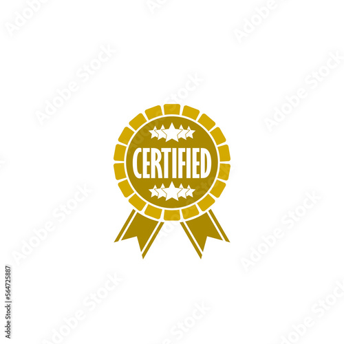 Certificate Good Quality Product Stamp Badge isolated on white background