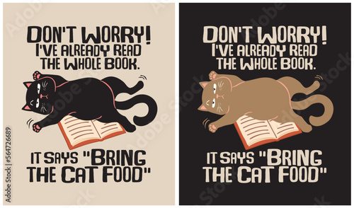 Cat laying on a book - Cat Lover