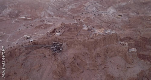 Masada. The ancient fortification in the Southern District of Israel. Masada National Park in the Dead Sea region of Israel. The fortress of Masada photo