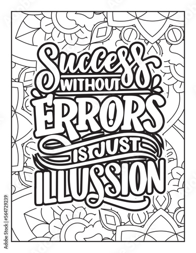 Affirmative quotes coloring page. Positive quotes. Good vibes. Coloring book for adults. Typography design. Hand drawn with inspiration word. Coloring for adult and kids. Quotes. Quotes Coloring. 