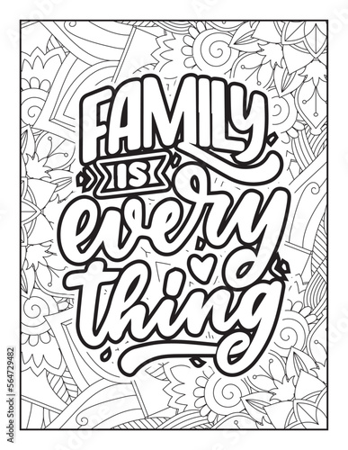 Affirmative quotes coloring page. Positive quotes. Good vibes. Coloring book for adults. Typography design. Hand drawn with inspiration word. Coloring for adult and kids. Quotes. Quotes Coloring. 