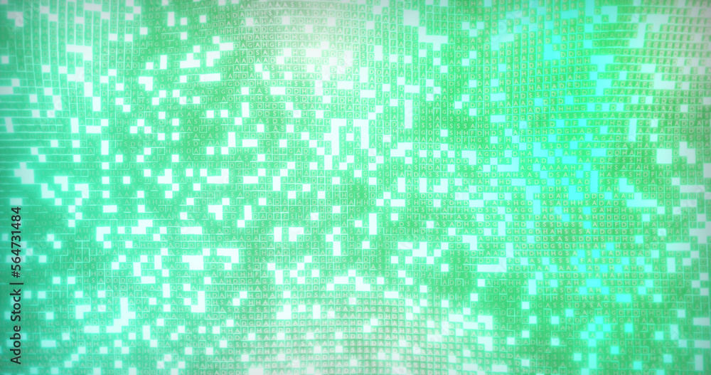 Composition of multiple white spots on green background
