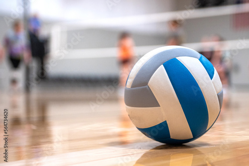 volley ball on a court