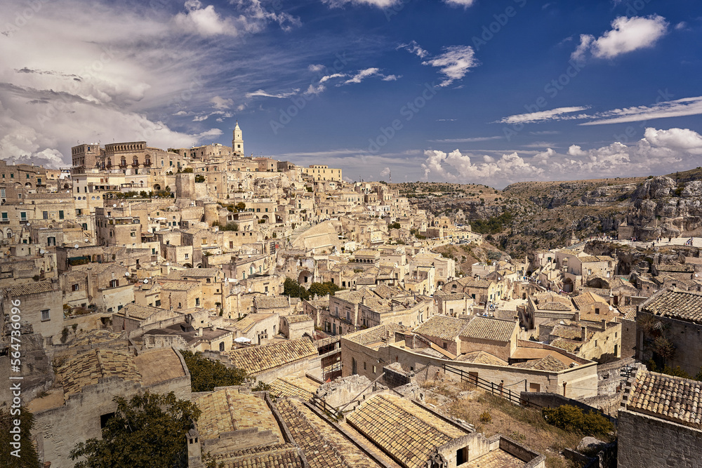 View of the ancient city of Matera