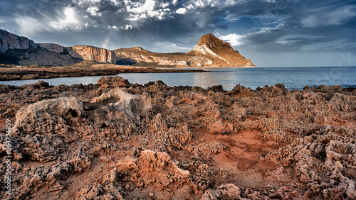 Summit of Monte Cofano above the waterline