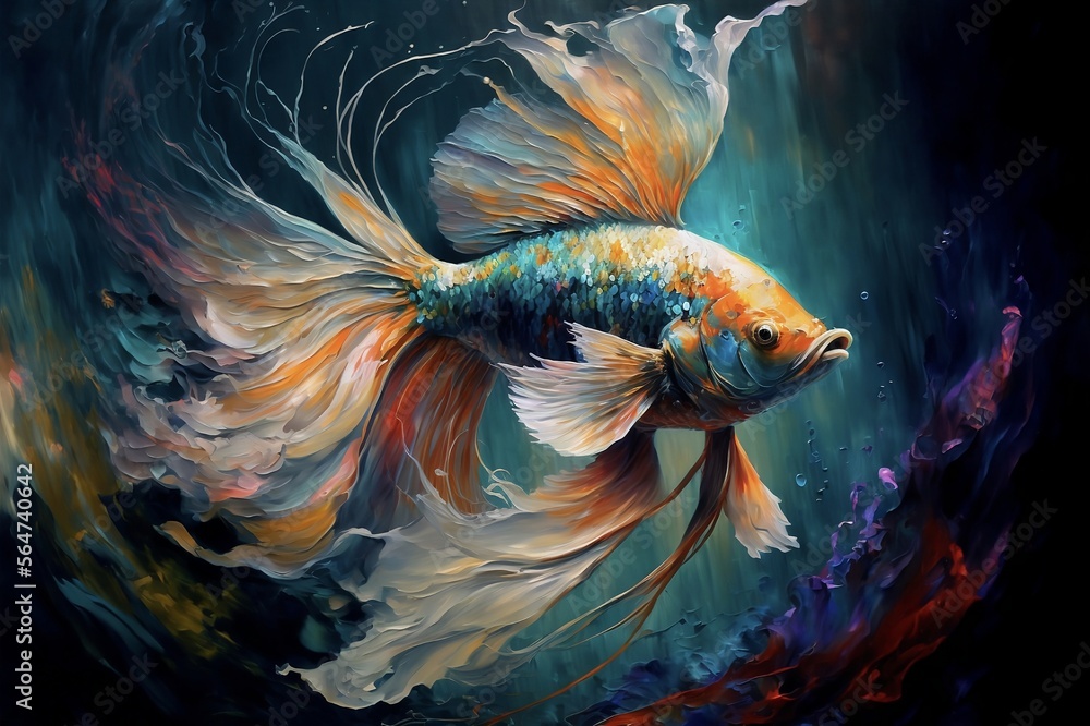 Fototapeta premium fish in aquarium