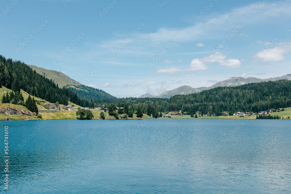 Lakeview in Davos in Switzerland