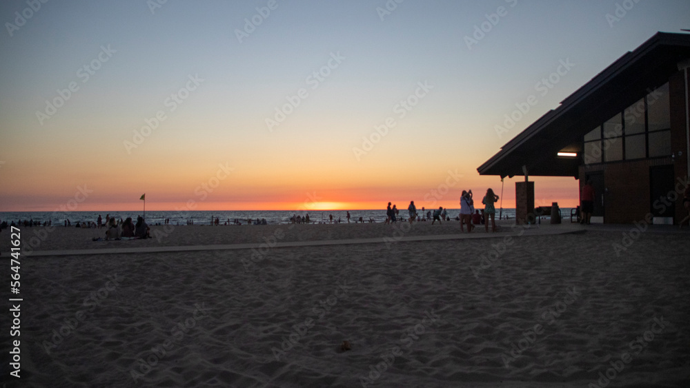 Obraz premium sunset at the beach