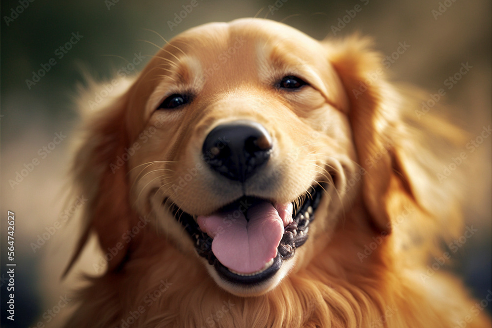 Funny cute dog smiling made with generative Ai - Animal, Smiling Funny cute dog smiling made with generative Ai - Animal, Smiling