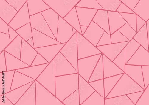 Naklejka abstract geometric pink background 