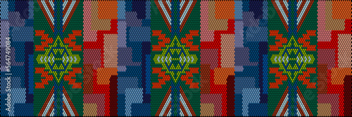  Ornament  is made in bright, juicy, perfectly matching colors. Ornament, mosaic, ethnic, folk pattern.