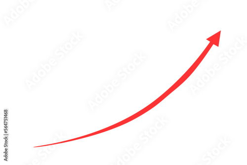curved red arrow in upward direction png file type