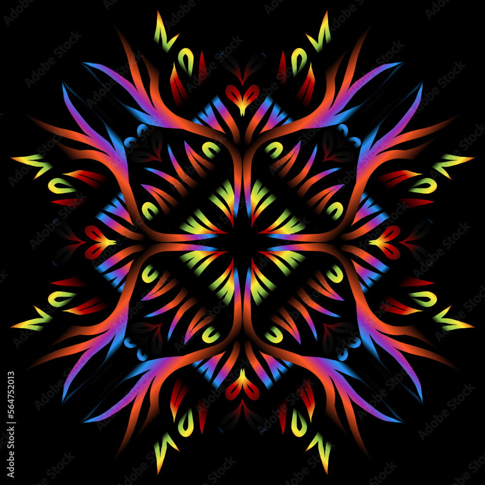 Beautiful colourful gradient flowers line art of traditional abstract symbol batik dayak ornament design template elements
Beautiful colourful gradient flowers line art of traditional abstract symbol batik dayak ornament design template elements