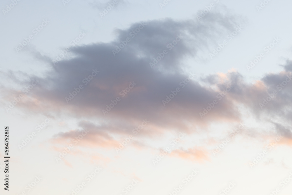 Obraz premium Wonderful cloud formations in Madeira on a colorful sky on a sunset.