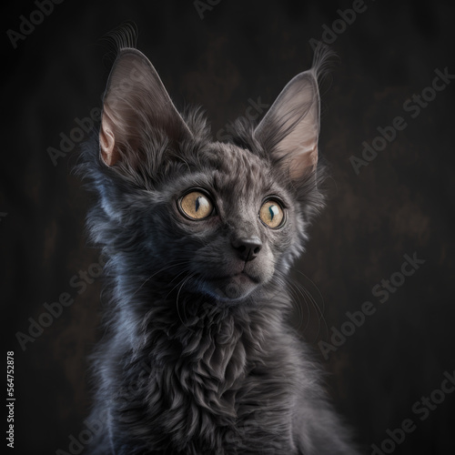 Lykoi Cat Portrait photo