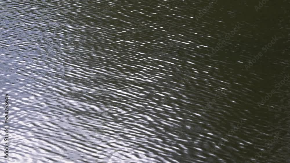 Waves on the surface of the water in the river. Waves on the surface of the water in the river.