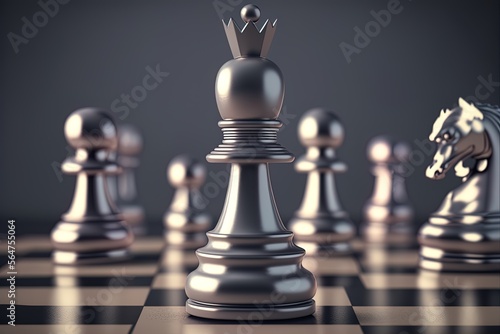 Foto Victory in competition often comes down to a game of chess