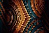 Background with African patterns and shapes, Black History Month. Generative AI
