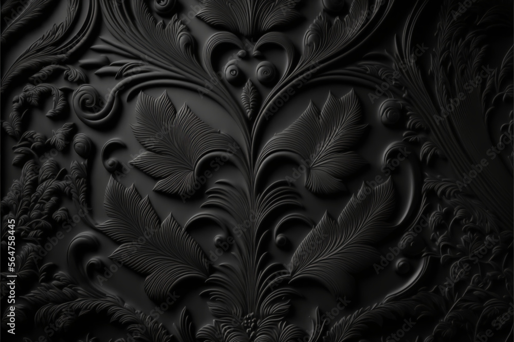 Patterned black background Patterned black background