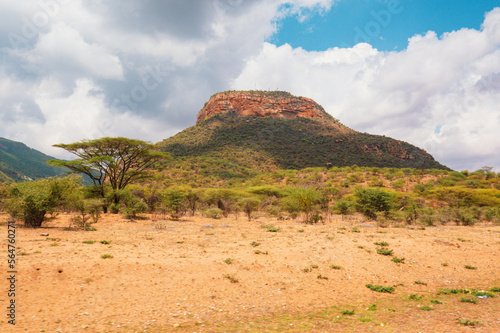 Scenic view of Ndoto Mountains in Ngurunit District, Marsabit County, Kenya photo