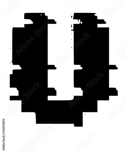 Glitched Fat Faced Uppercase System Error Mono Font