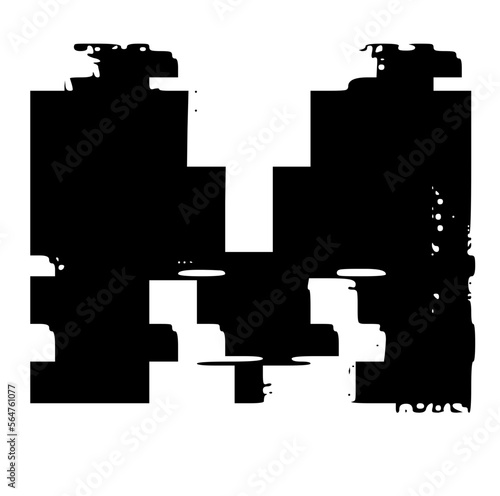 Glitched Fat Faced Uppercase System Error Mono Font