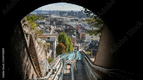 Standseilbahn in Le Havre in Frankreich photo