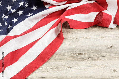 Fototapeta Naklejka Na Ścianę i Meble -  Close up of United States of America flag