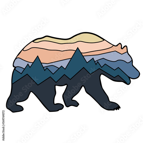 oso, rural, parque, park