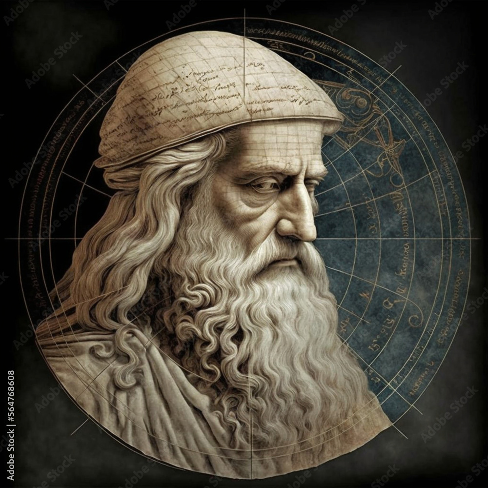 leonardo da vinci building his most beautiful work of art. Generating